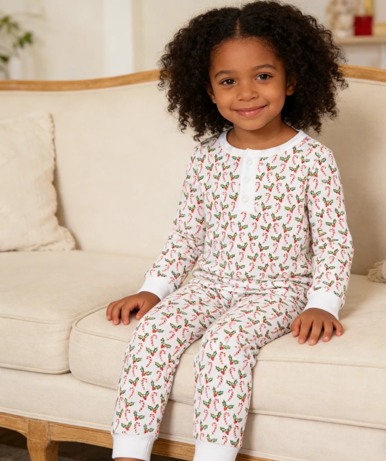 Christmas Boutique Children Pajamas Set Kids Soft Children Long Sleeve Clothing Set for Girls product image 6