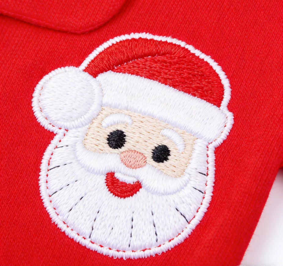 Personalized Christmas Blank Red Baby Butt Flap Rompers Xmas Matching Coming Home Outfit Toddler Pajama For Girls product image 4