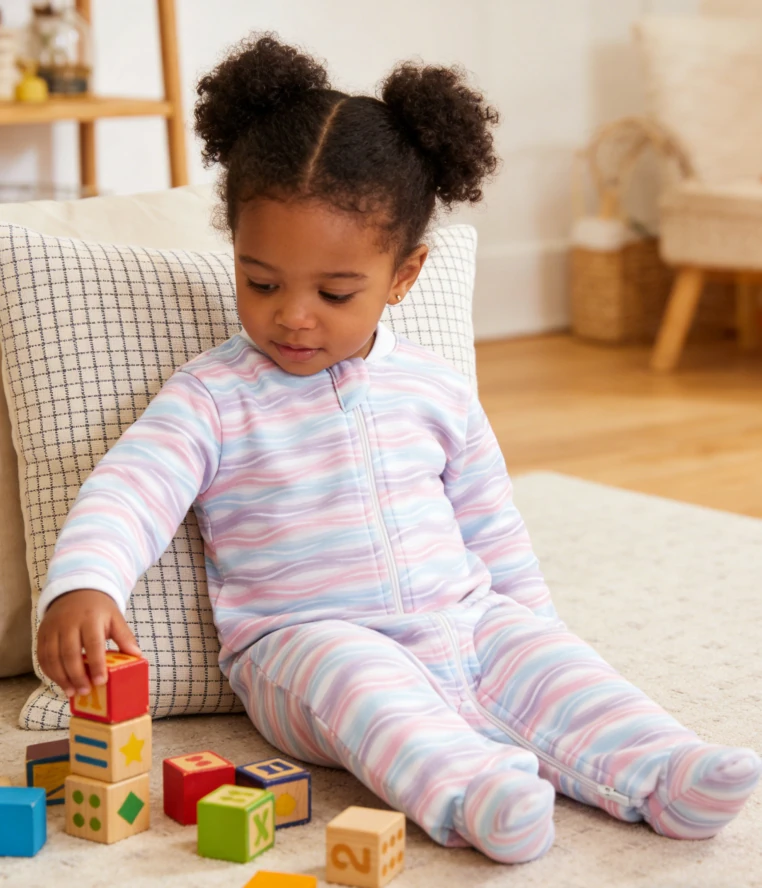 Colorful Baby Wave Footie Toddler Zippy product image 6