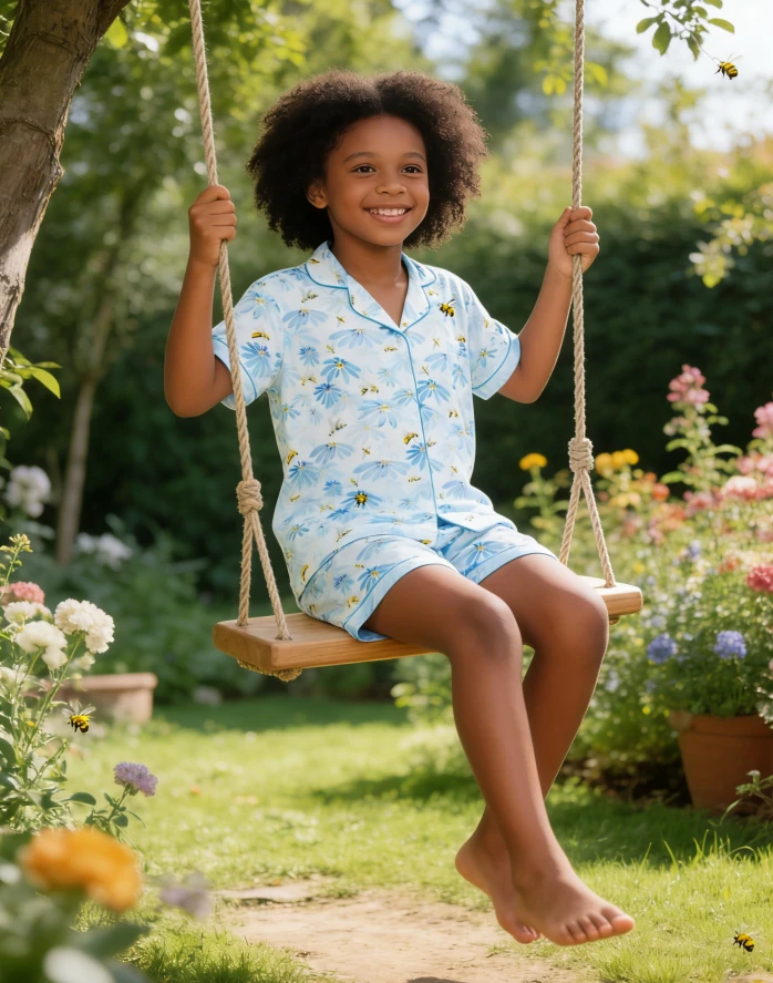 New Baby Girls Satin Short Pajamas Set Spring PJ Short Button Down Set product image 3