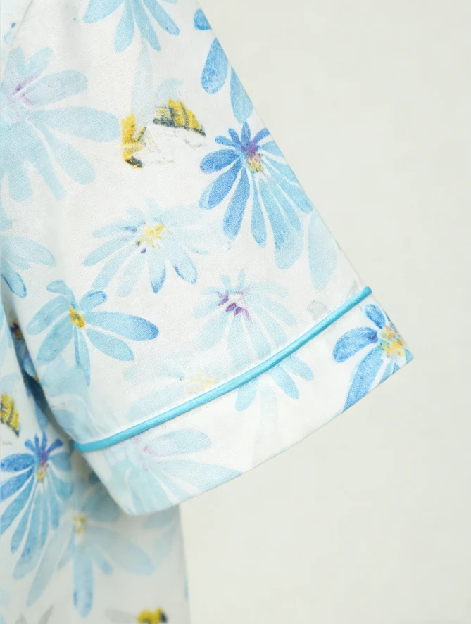 New Baby Girls Satin Short Pajamas Set Spring PJ Short Button Down Set product image 6