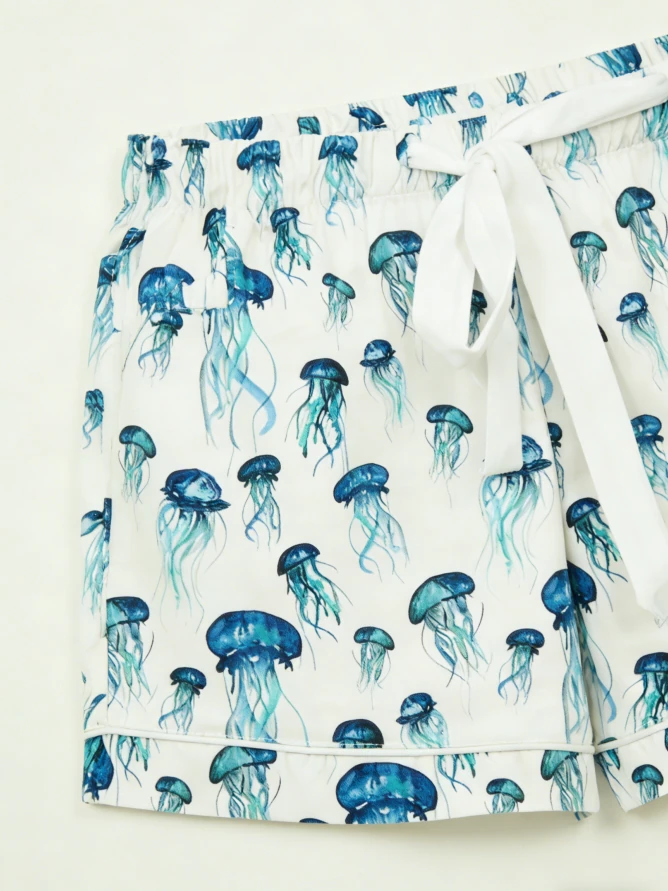 Children Jellyfish Satin Short PJ Set Spring Pajamas Short Clothing Set product image 4