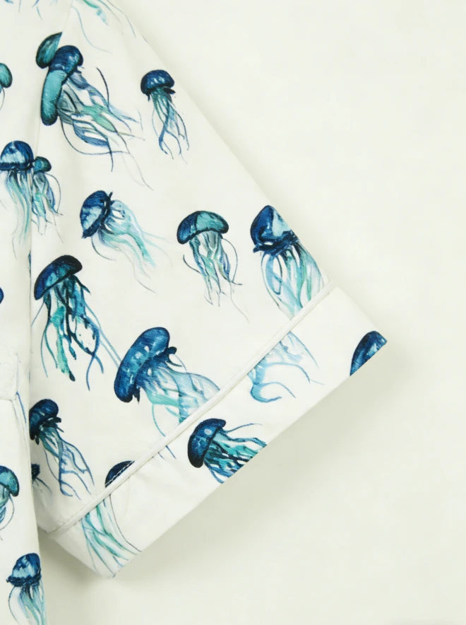 Children Jellyfish Satin Short PJ Set Spring Pajamas Short Clothing Set product image 5