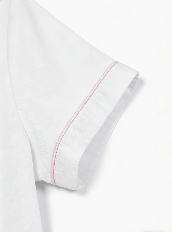 Baby Girls White Matte Satin Short Pajamas Set Kids Summer PJ Button Down Short Set product image 5