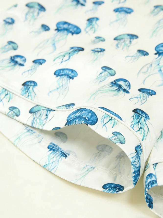 2027 New Baby Girls Jellyfish Short Pajamas Set Children Summer Button Down Short Set product image 6