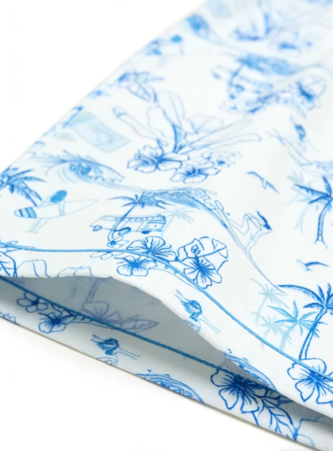 Baby Girls Morning Surf Satin Short Pajamas Sets Kid Button Down Clothing Set product image 6