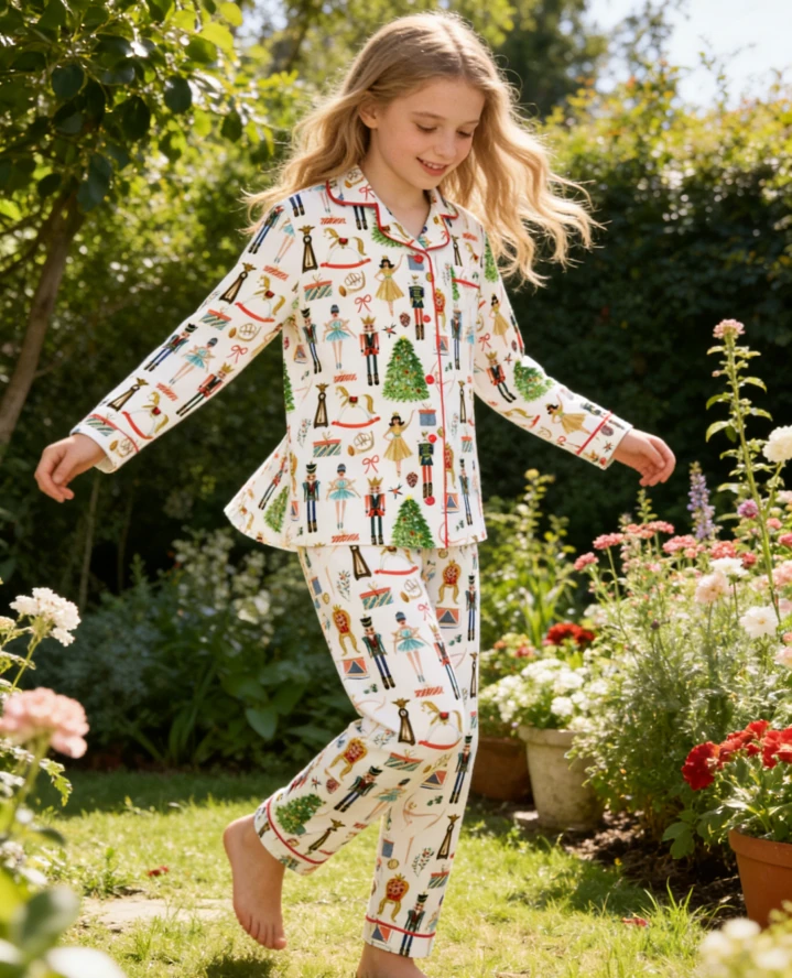 Kid Long Sleeve Christmas Nutcracker Pajama Set product image 1