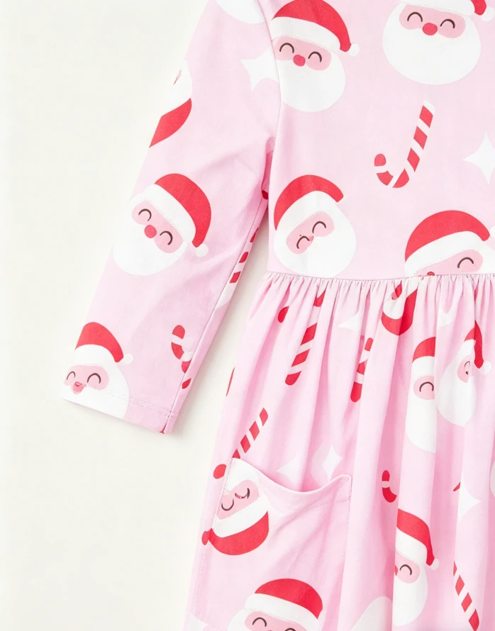 Custom Kids Jingle Bells Clothing Holiday High Quality Baby Girls ToddlersTwirl Dress product image 5