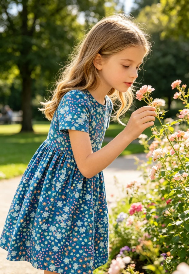Manufacturer Custom Print Spring Fling SS Baby Girls Toddlers Pocket Twirl Dress product image 2