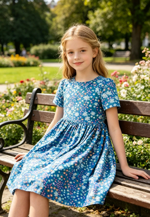 Manufacturer Custom Print Spring Fling SS Baby Girls Toddlers Pocket Twirl Dress product image 3