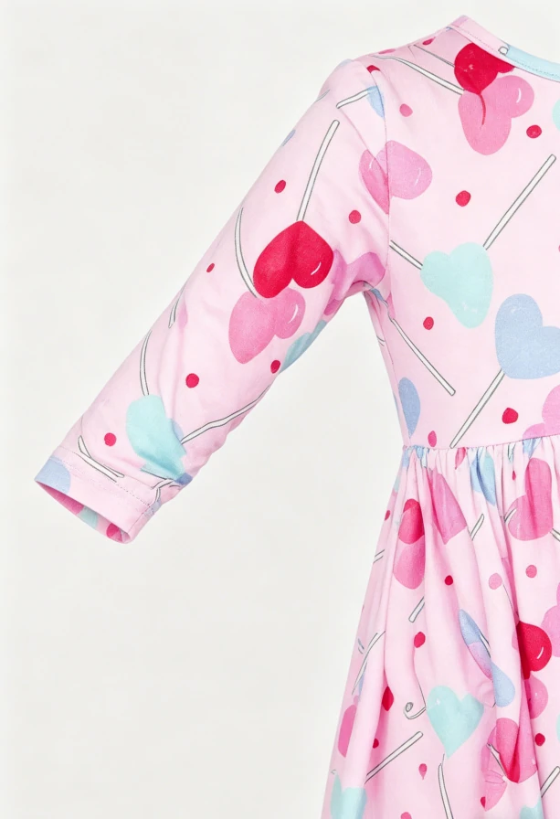 Fashion Baby Girls Sucker for You Pocket Twirl Dress Children High Quality Dresses product image 6