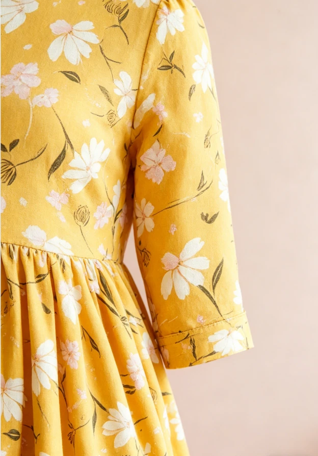 Milk Silk Custom Print Fashion Baby Girls Dandelions in Fall Pocket Twirl Dress product image 4
