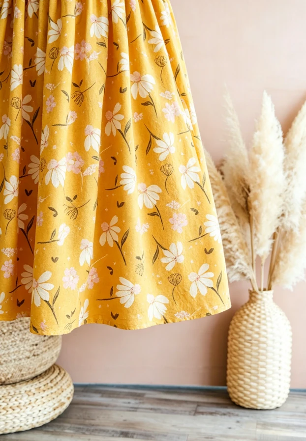 Milk Silk Custom Print Fashion Baby Girls Dandelions in Fall Pocket Twirl Dress product image 5