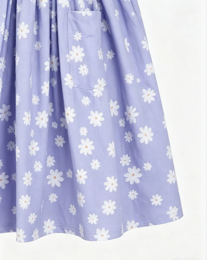 Sustainable Fashion Dresses for Baby Girls Dainty Daisies Pocket Twirl Dress product image 4