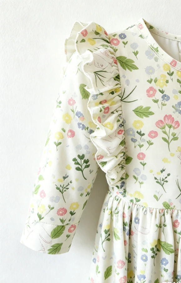 Custom Fashion Design Baby Girls No Bunny Like You Milk Silk Ruffle Twirl Dress product image 4