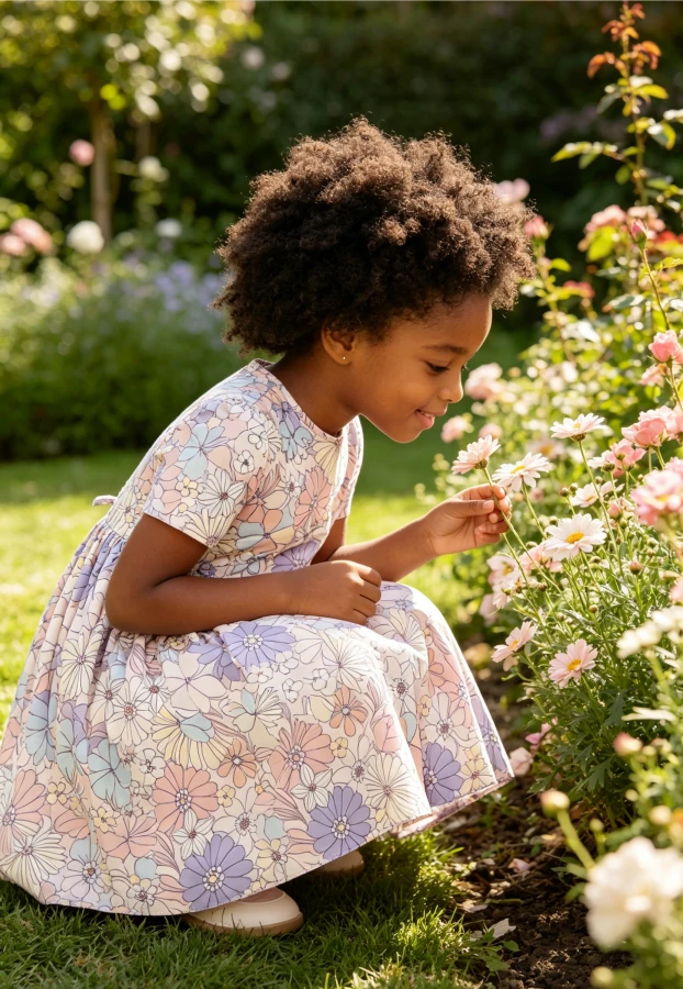 Infant Baby Toddler Factory Wholesale Sweet Escape Floral Pocket Twirl Dress product image 3