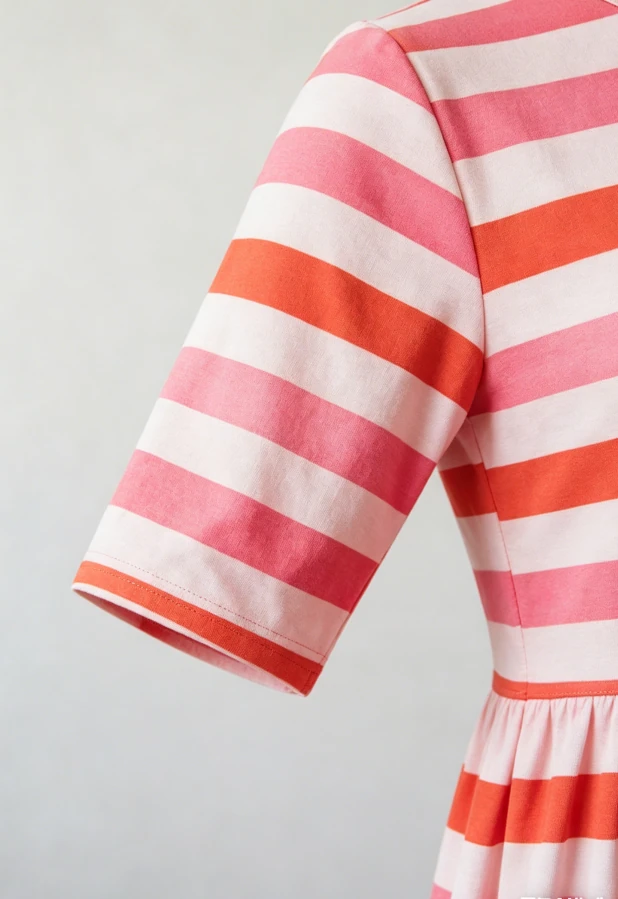 Baby Kids Toddler Girl Milk Silk Custom Print Fashion Red Stripe Pocket Twirl Dress product image 4