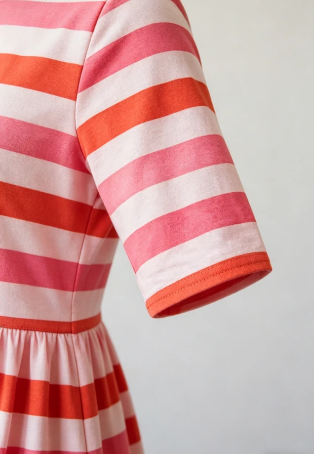 Baby Kids Toddler Girl Milk Silk Custom Print Fashion Red Stripe Pocket Twirl Dress product image 6