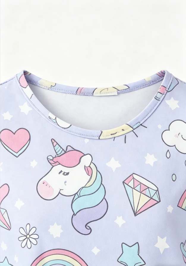 Custom Milk Silk Baby Girls Galactic Unicorns SS Pocket Twirl Dress product image 4
