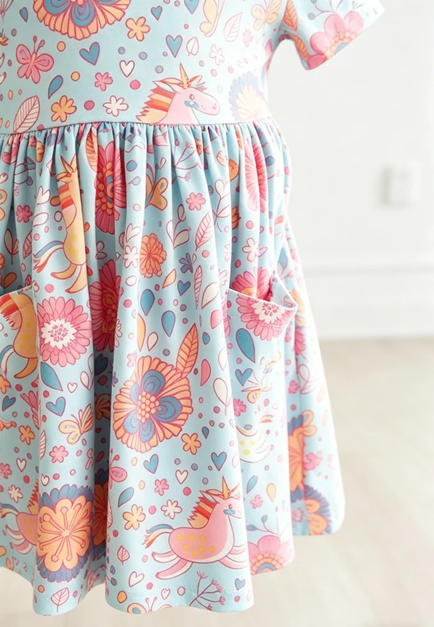 2027 Wholesale Children's Baby Girls Ribbons & Rodeos Pocket Twirl Dress product image 6