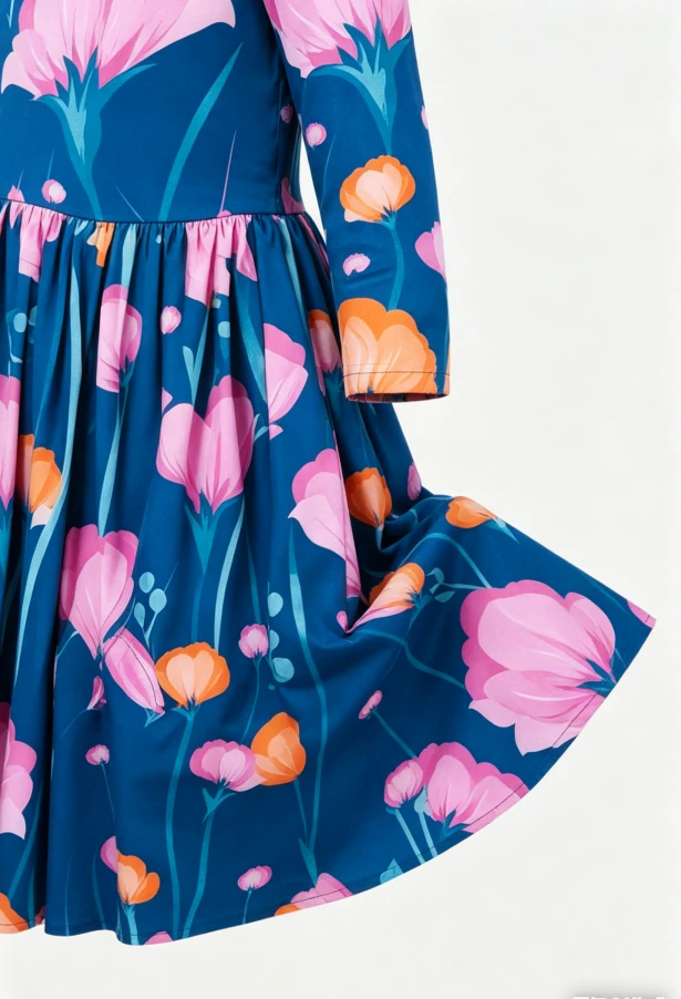 Price Hot Sale Boutique Children's Baby Girls Poppies Pocket Twirl Dress product image 5