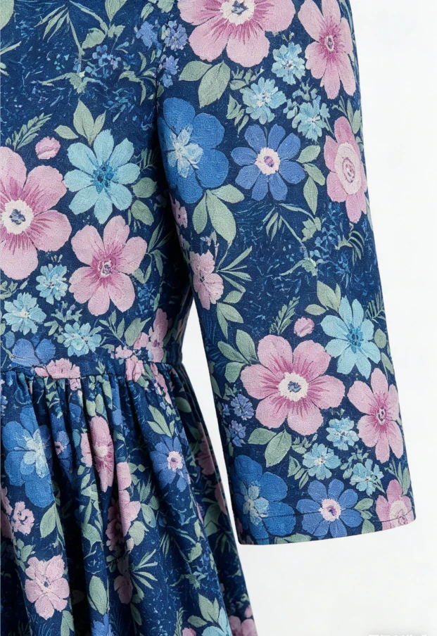 Custom Milk Silk Baby Girls O-Neck Casual Daily Wear Whimsy Pocket Twirl Dress product image 5