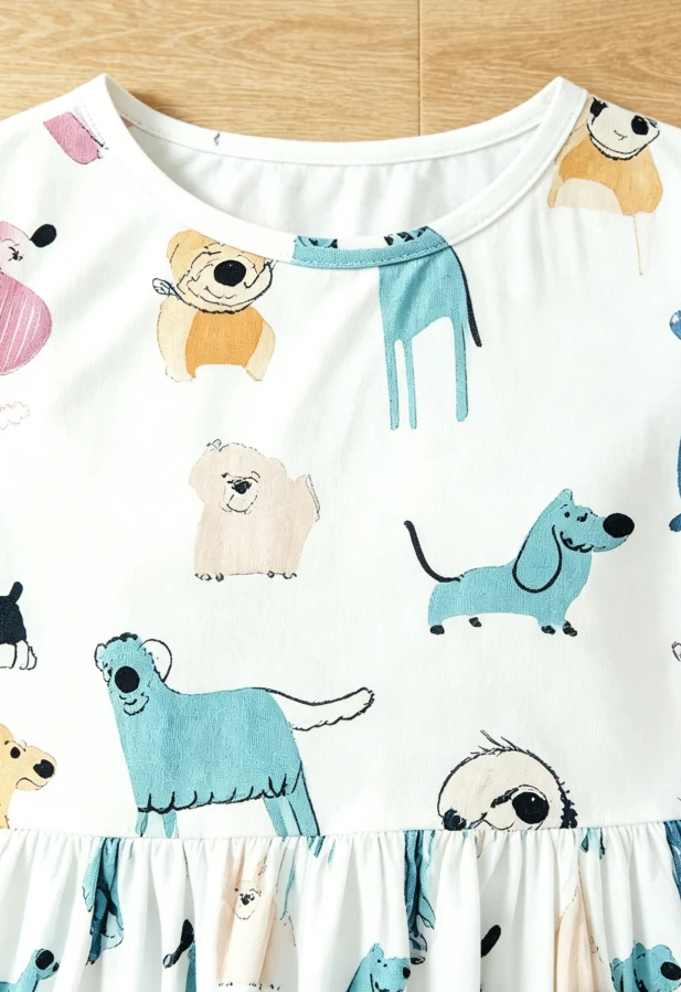 Adorable Causal Style Baby Girls Puppy Pals SS Pocket Twirl Dress product image 5