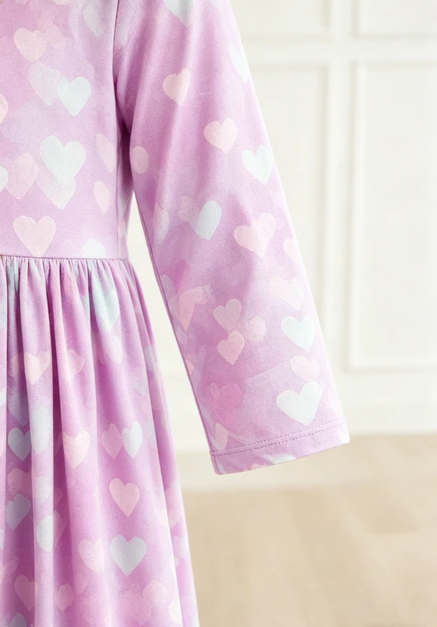 Direct Custom Milk Silk Baby Girls Love Story Pocket Twirl Dress product image 4
