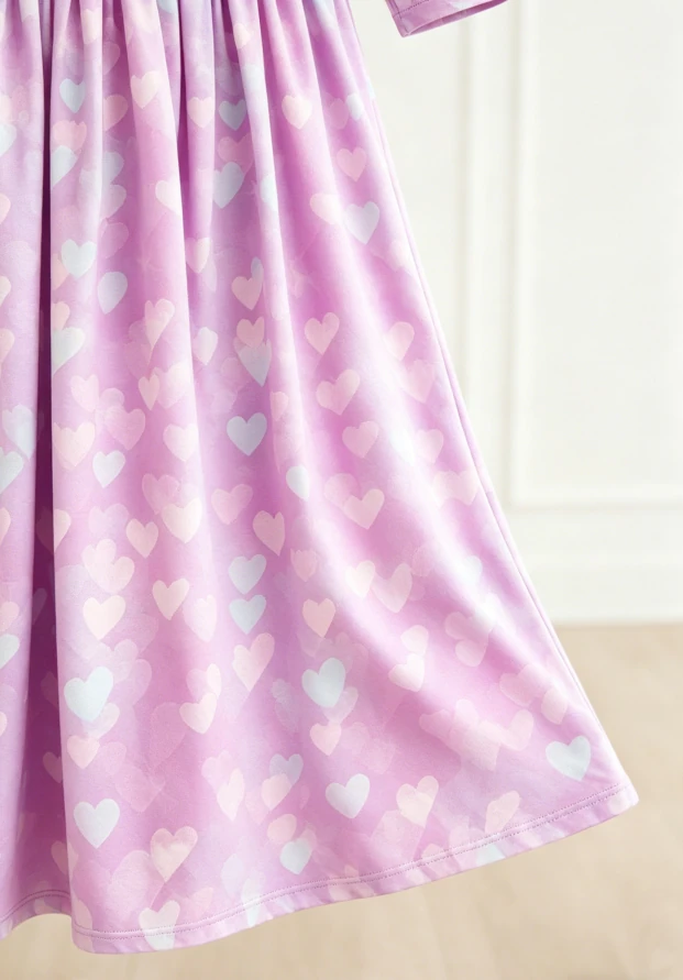 Direct Custom Milk Silk Baby Girls Love Story Pocket Twirl Dress product image 5