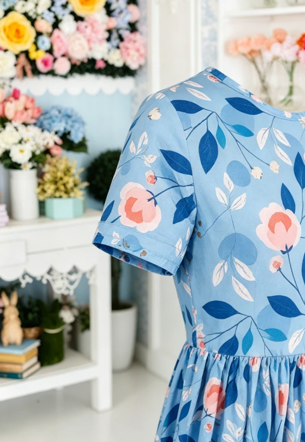 Baby Toddler Milk Silk Fabric Dress Children's Baby Girls Country Blooms SS Pocket Twirl Dresses product image 5