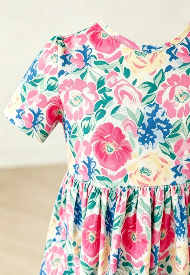 Children's Summer Dresses Toddler Kids Casual Wildflower Wishes SS Pocket Twirl Dress product image 6