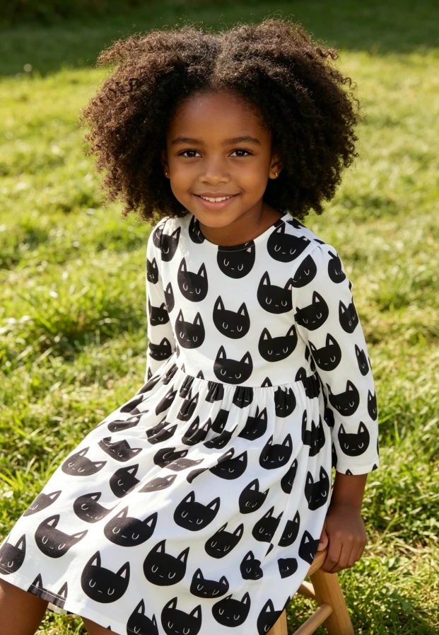 2026 Customized Children's Twirl Dress Baby Girls Purrfect Pocket Twirl Dress product image 2