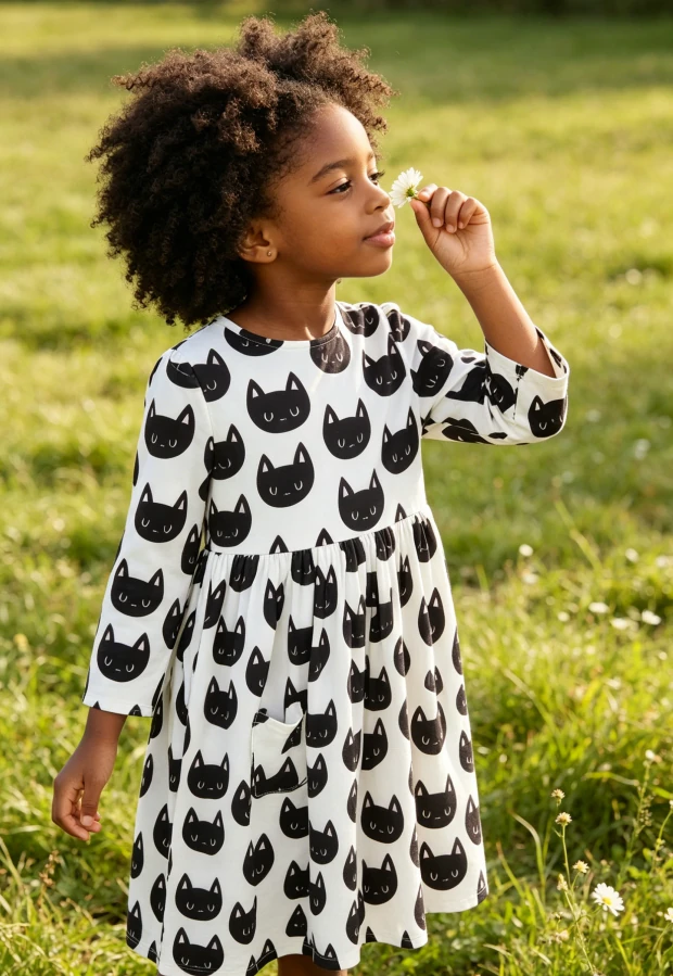 2026 Customized Children's Twirl Dress Baby Girls Purrfect Pocket Twirl Dress product image 4