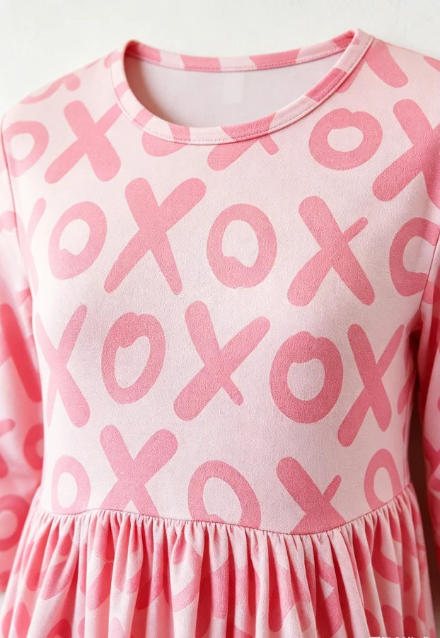 Summer Kids Toddler a Line Dresses Children's Baby Girls XOXO Pocket Twirl Dress product image 6