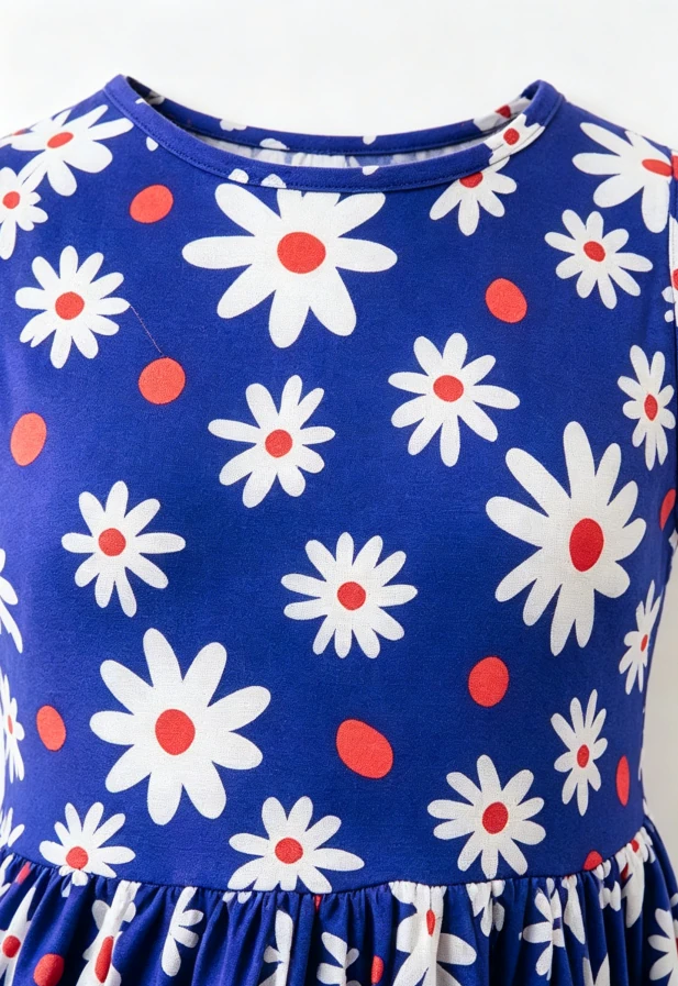 Customization Milk Silk Fabric Children's Baby Girls Baby You're a Firework Tank Twirl Dress product image 5