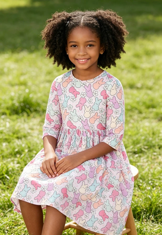 Soft Toddler Kids Hang in with My Peeps Pocket Twirl Dress product image 3