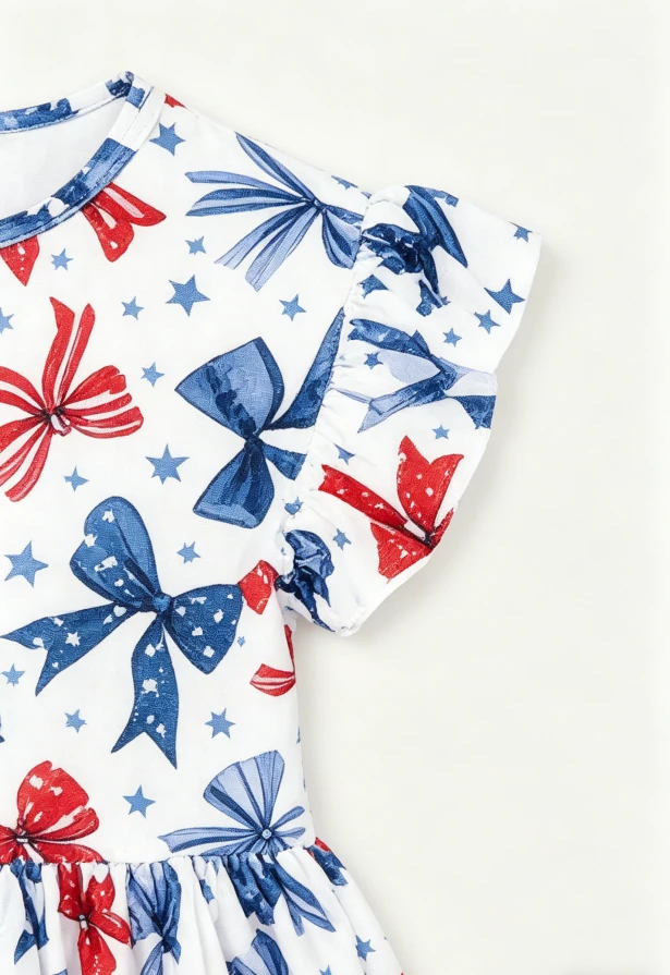 Custom Infant Toddler Dresses Child Baby Girls Teenagers Born to Sparkle Flutter Sleeve Twirl Dress product image 6