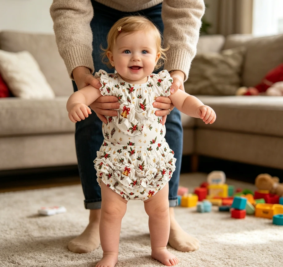 Wholesale Custom Baby Girls Ruffle Diaper Covers Infant Bloomers product image 5