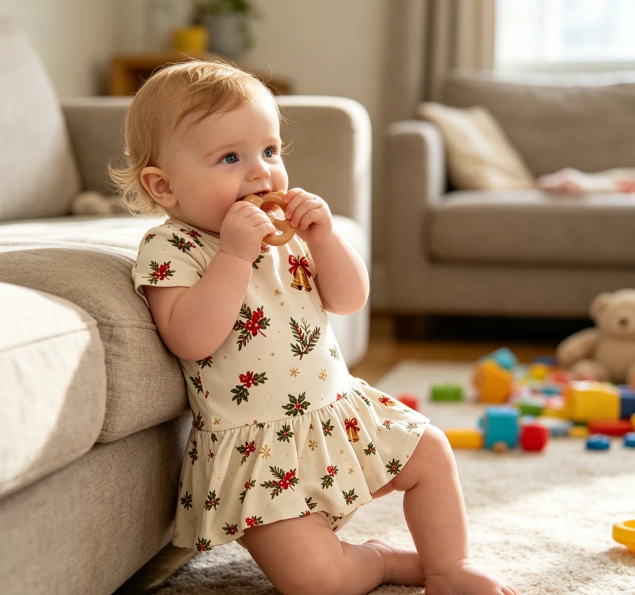 Wholesale Holiday Custom Print Baby Girls Twirl Bodysuit Dress Infant Skirted Romper Toddler Snap Button Dresses product image 3