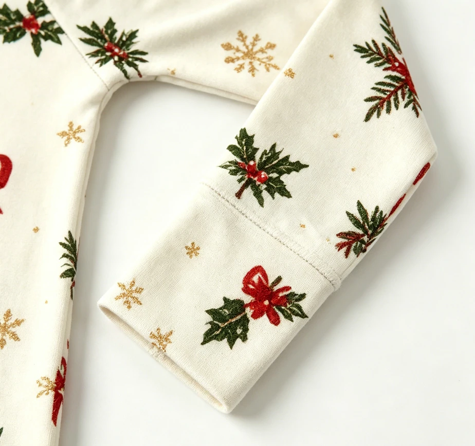 Newborn Holiday Bell Zip Footie Girls Zippy Baby Layette product image 2