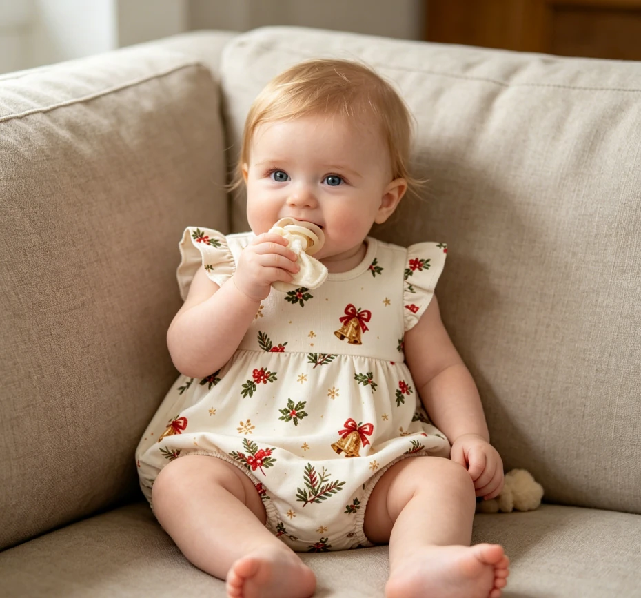 Wholesale Holiday Baby Flutter Bubble Romper Infant Shorts Toddler Jumpsuit product image 5