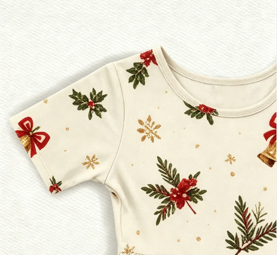 Toddler Dresses Child Baby Girls Short Sleeve Holiday Boutique Dress product image 5