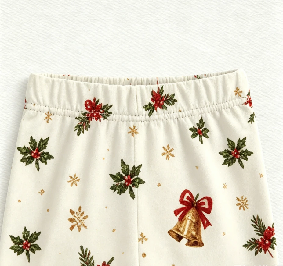 Baby Girls Holiday Basic Twirl Dress with Biker Shorts Children Clothing Set product image 3