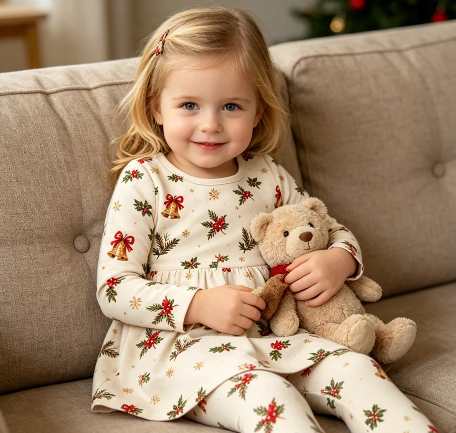 Children Clothing Set Baby Girls Long Sleeve Peplum and Leggings Set product image 2