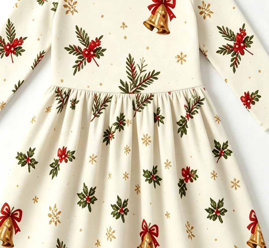 Factory Boutique Infant Toddler Clothing Child Baby Girls Long Sleeve Bow Back Twirl Dress product image 2